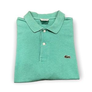 Lacoste Cotton Pique Polo Size 6 (XL) Teal Green